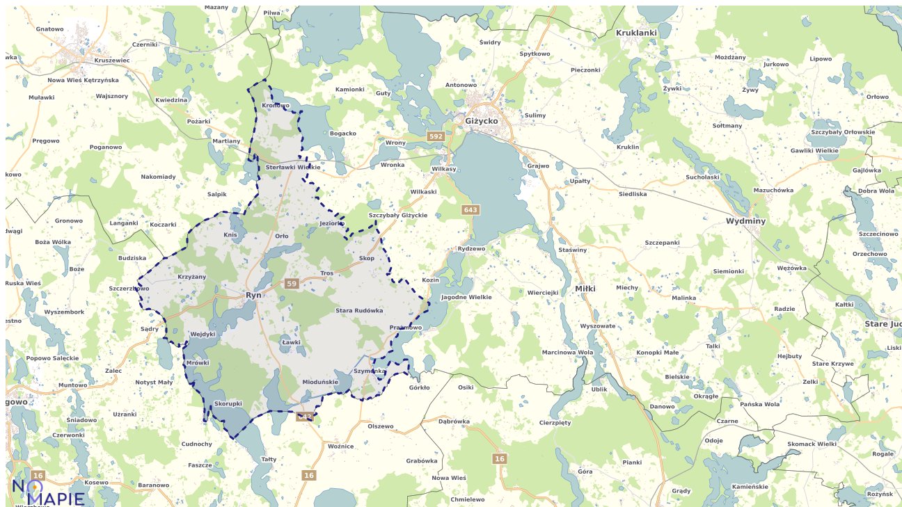 Mapa Geoportal Ryń